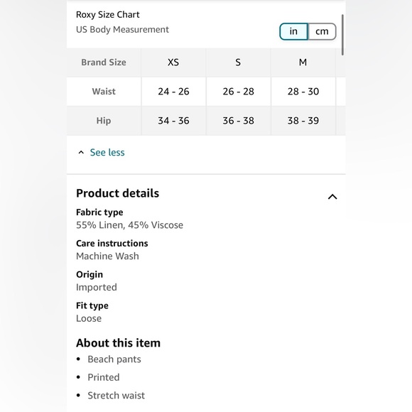 Roxy Women's Oceanside Printed Beach Pant - Medium - Picture 3 of 7